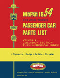 1946-1954 Mopar Parts Catalog - Includes Collision Section