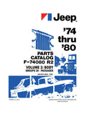 1974 - 1980 Jeep Parts Catalog F-74080 R2