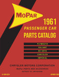 1961 Mopar Car Body & Chassis Parts Catalog - Text & Illustration