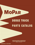 1961 - 1962 Dodge Pickup and Truck Parts Catalog Book