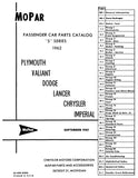 1962 Mopar Parts Parts Catalog
