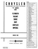 1964 Mopar Parts Parts Catalog