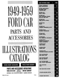 1949-1959 Ford Car Parts & Accessories Text and Illustrated Catalog - 2 Volume Set
