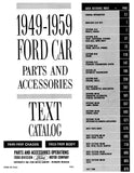 1949-1959 Ford Car Parts & Accessories Text and Illustrated Catalog - 2 Volume Set