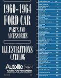 1960-1964 Ford Car Parts & Accessories Text & Illustrated Catalog