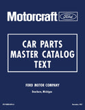 1973 - 1979 Ford Car Parts Catalog Set - Text & Illustrations
