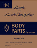1949 Lincoln Body Parts Catalog