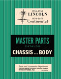 1956-1959 Lincoln Master Parts Catalog