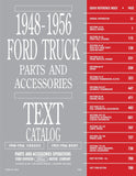 1948 - 1956 Ford Truck Parts & Accessories Catalog Set - Text & Illustrations