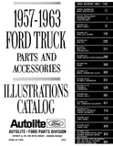 1957 - 1963 Ford Truck Parts and Accessories Catalog Set - Text & Illustrations