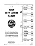 1957 Buick Body Service Manual
