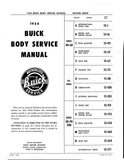 1958 Buick Body Service Manual