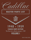 1948 - 1959 Cadillac Master Parts List