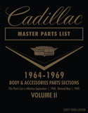 1964 - 1969 Cadillac Master Parts List