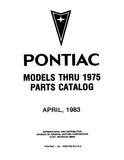 1968 - 1975 Pontiac Chassis & Body Parts and Illustrations Catalogs