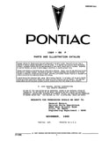 1984 - 1988 Pontiac Fiero Parts and Illustrations Catalog