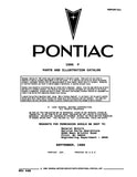 1990 Pontiac Firebird Parts and Illustrations Catalog