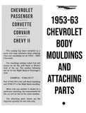 1953-1963 Chevrolet Body Mouldings and Attaching Parts