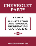 1959 - 1968 Chevrolet Truck Parts Illustration & Special Information Catalog