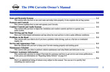 1996 Corvette Owner's Manual - COLOR