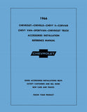 1966 Chevrolet Car and Truck Accessories Installation Reference Manual