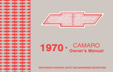 1970 Chevrolet Camaro Owner's Manual - COLOR