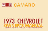 1973 Chevrolet Camaro Owner's Manual
