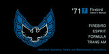 1971 Pontiac Firebird, Esprit, Formula, Trans Am Owner's Manual