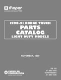 1990 - 1991 Dodge Light Duty Truck & Van Parts Catalog