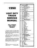 1990 GMC R-V Truck, G-P Van Shop Manual