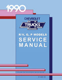 1990 Chevrolet R-V Truck, G-P Van Shop Manual