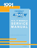 1991 Chevrolet R-V Truck, G-P Van Shop Manual