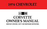 1974 Chevrolet Corvette Owner's Manual