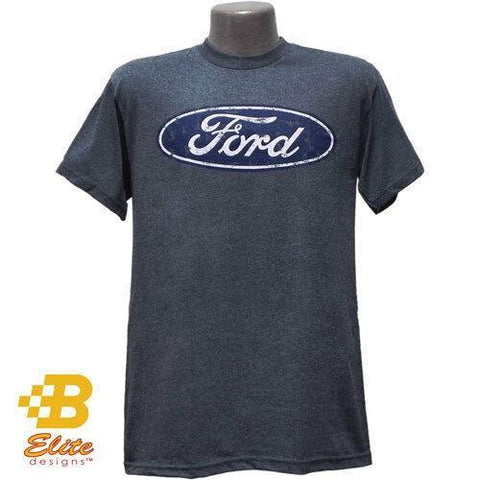 Ford Oval Logo Distressed T-Shirt