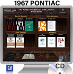 1967 Pontiac Shop Manuals, Sales Literature & Parts Books on CD