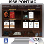 1968 Pontiac Shop Manuals, Sales Literature & Parts Books on CD