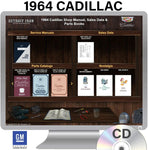 1964 Cadillac Shop Manual, Sales Data & Parts Books on CD
