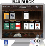1940 Buick Shop Manuals, Parts Books & Sales Data on CD