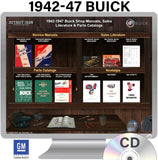 1942-1947 Buick Shop Manuals, Parts Books & Sales Literature on CD