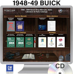 1948-1949 Buick Shop Manuals, Parts Books & Sales Literature on CD