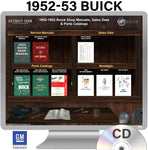 1952-1953 Buick Shop Manuals, Parts Books & Sales Data on CD