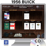 1956 Buick Shop Manual, Sales Data & Parts Books on CD
