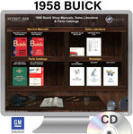 1958 Buick Shop Manuals, Sales Literature & Parts Books on CD