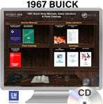 1967 Buick Shop Manuals, Sales Literature & Parts Book on CD