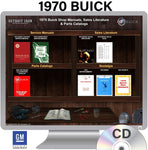 1970 Buick Shop Manuals, Sales Literature & Parts Book on CD