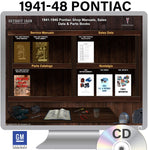 1941-1948 Pontiac Shop Manuals, Sales Data & Parts Book on CD