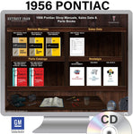 1956 Pontiac Shop Manuals, Sales Data & Parts Books on CD