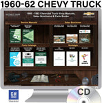 1960-1962 Chevrolet Truck Shop Manuals, Sales Brochures & Parts Books on CD