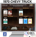 1970 Chevrolet Truck Shop Manuals, Sales Brochure & Parts Book on CD