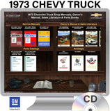 1973 Chevrolet Truck Light Duty Shop Owner Manual Brochures Parts Catalogs on CD